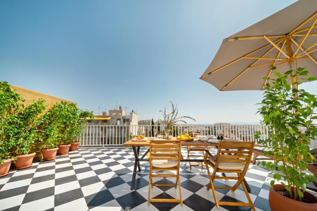 Luxurious Apartment With Big Sea View Terrace - Central Location Athens Ngoại thất bức ảnh